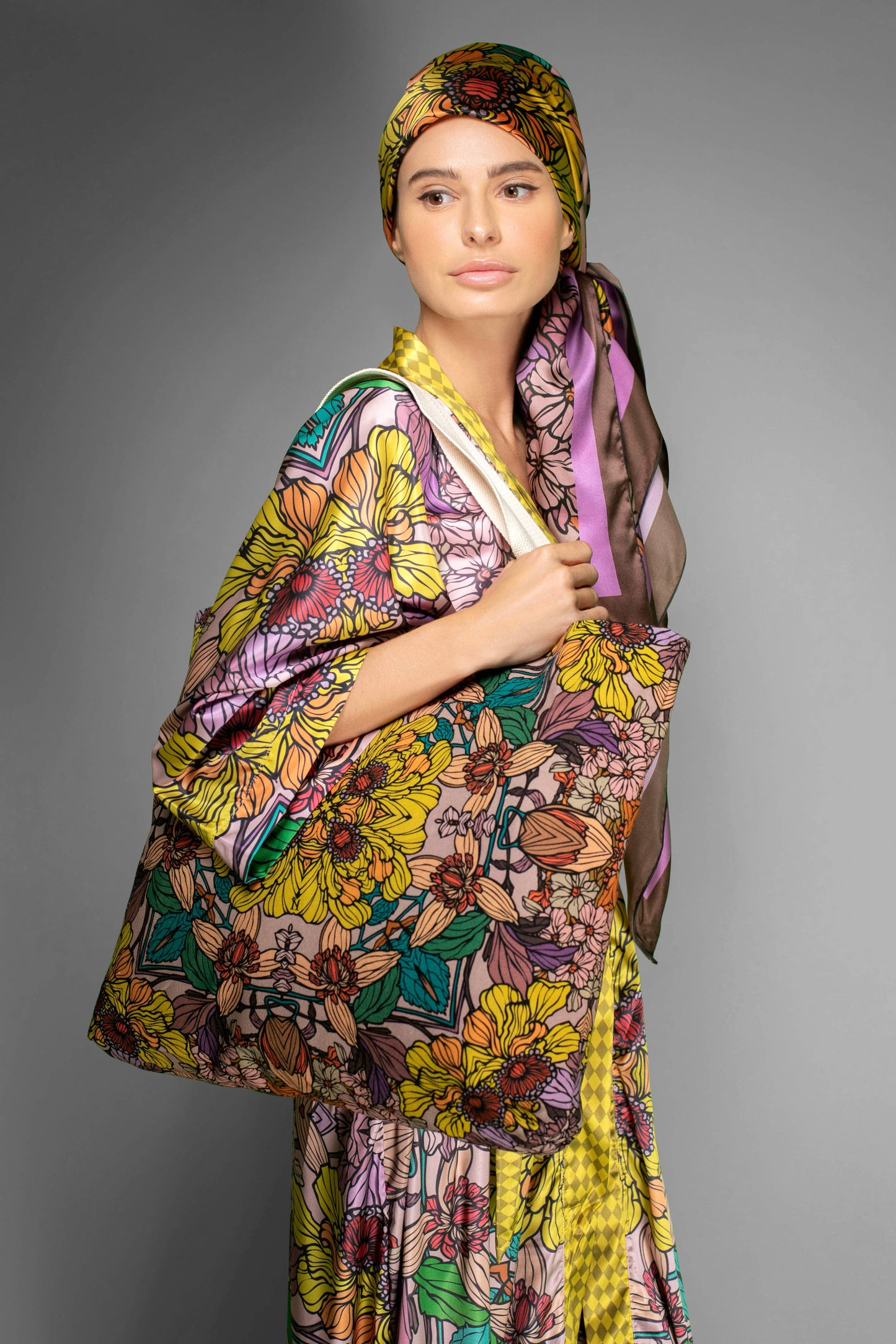 Satin Kimono Robe