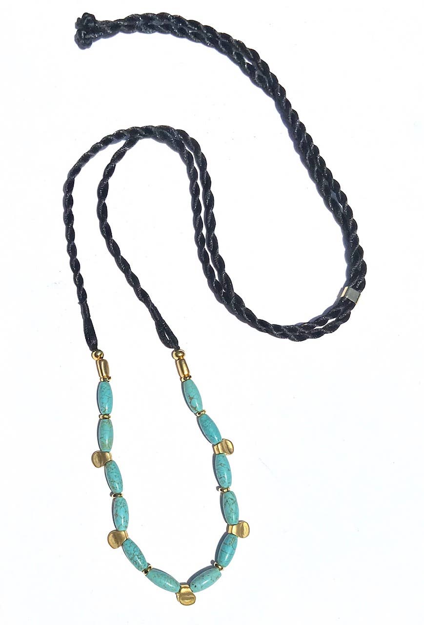 Turquoise Rope Necklace