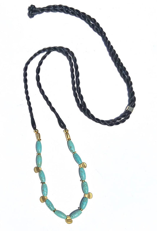 Turquoise Rope Necklace