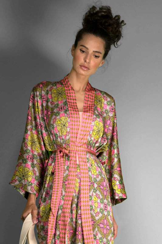 Satin Kimono Robe