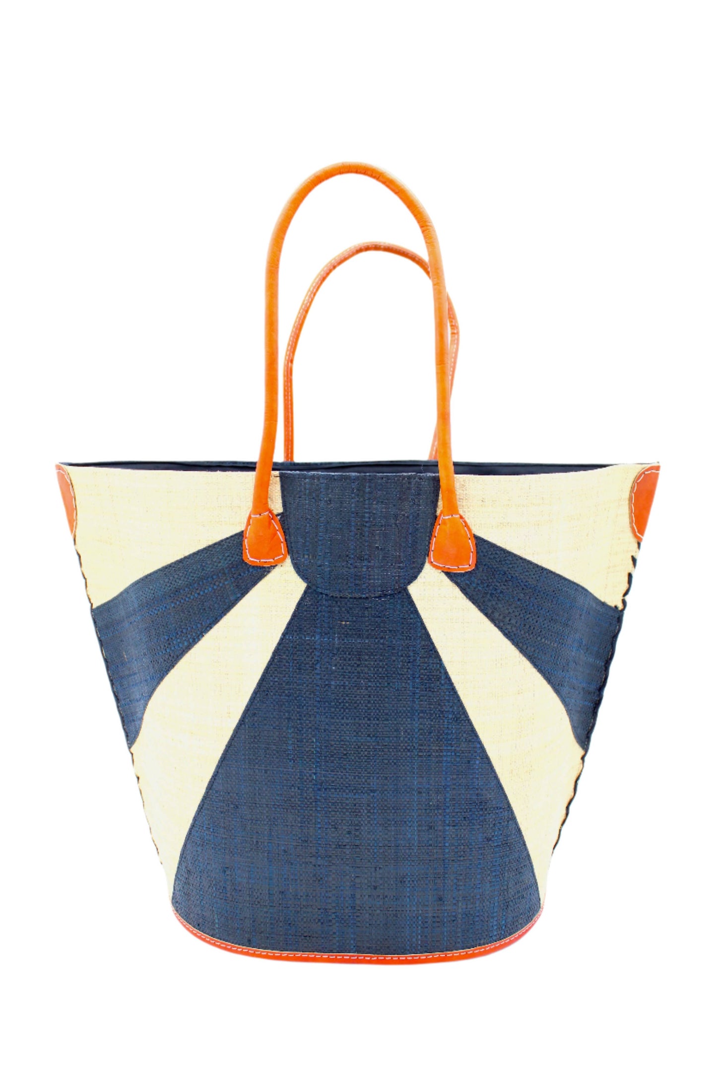 Sunburst Large Straw Tote Bag