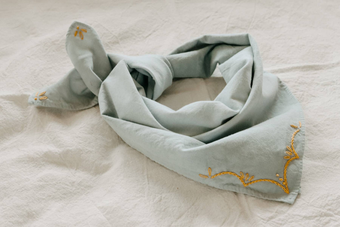 Hand Embroidered Rodeo Bandana