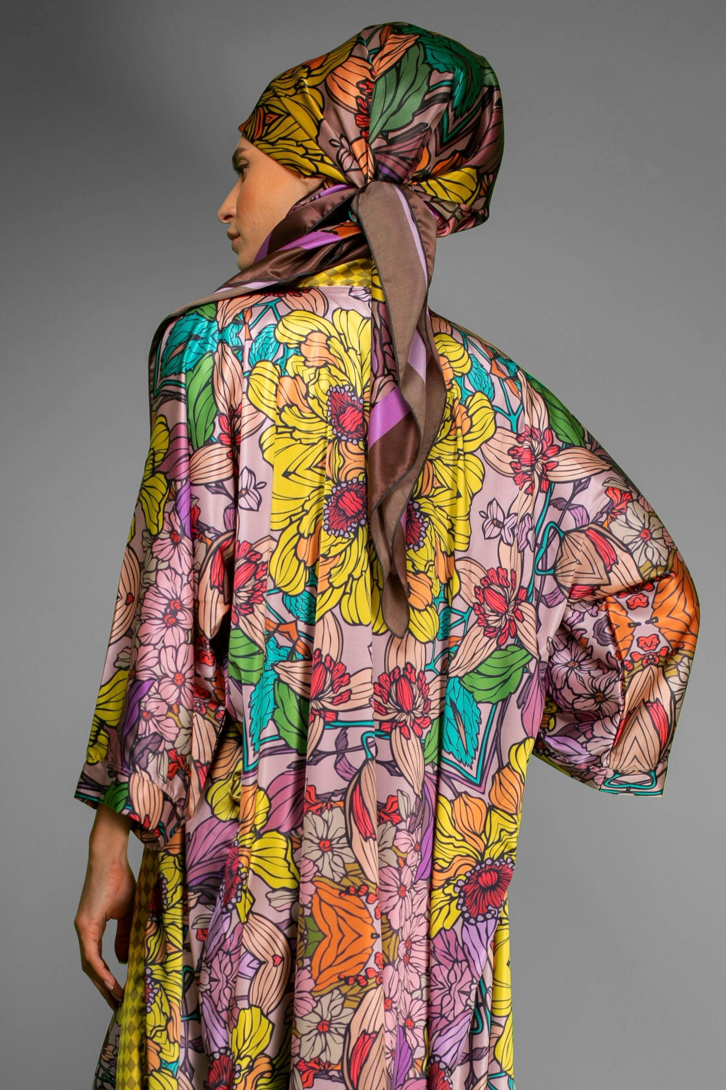 Satin Kimono Robe