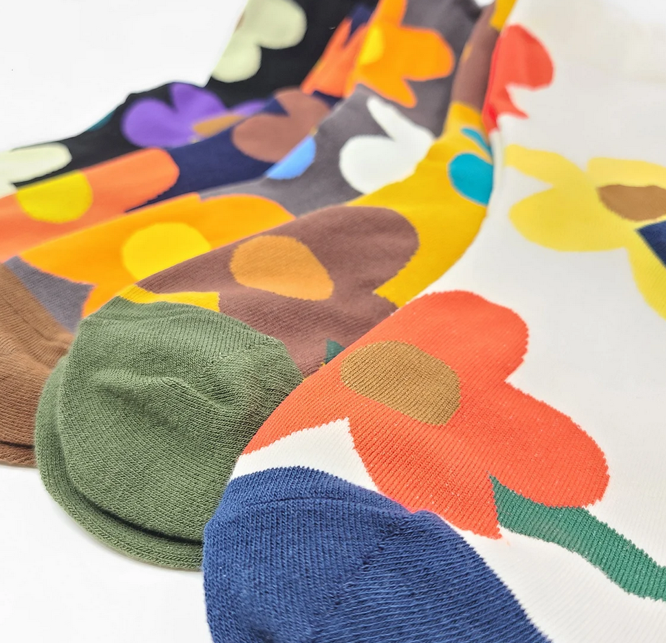 Patterned Floral Design Women's Socks