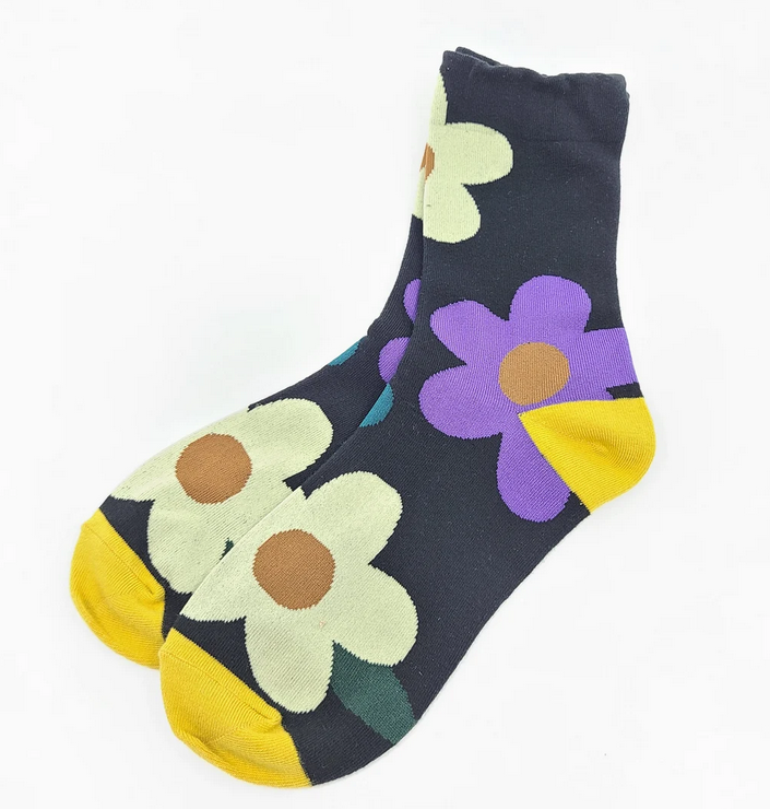Patterned Floral Design Women's Socks