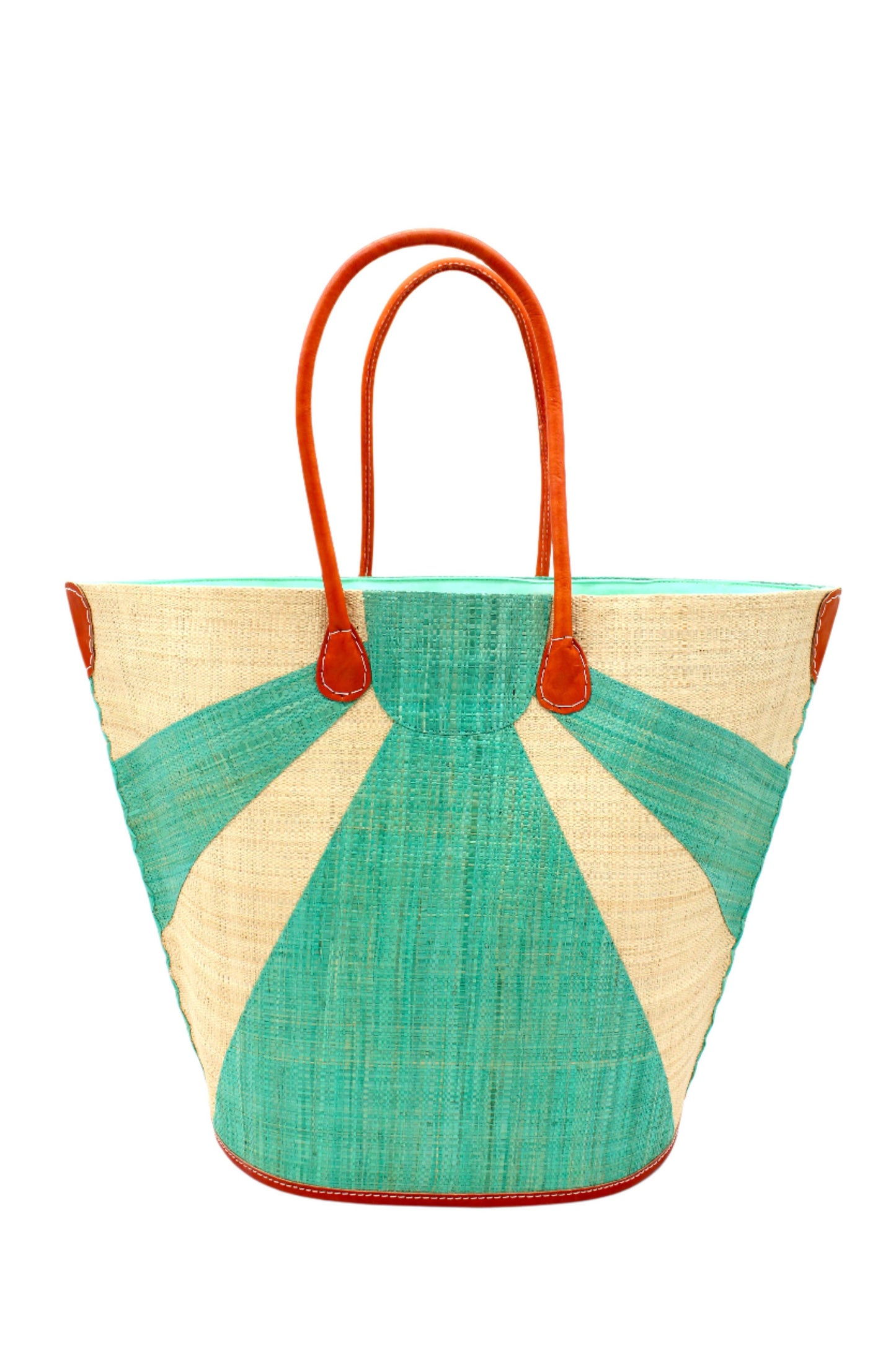 Sunburst Large Straw Tote Bag