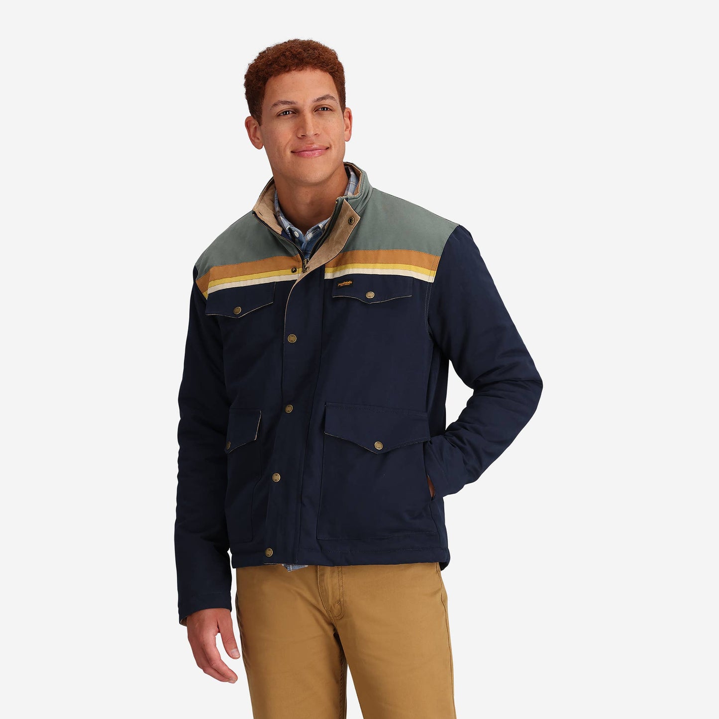 Morrison Canvas Men's Jacket - Navy