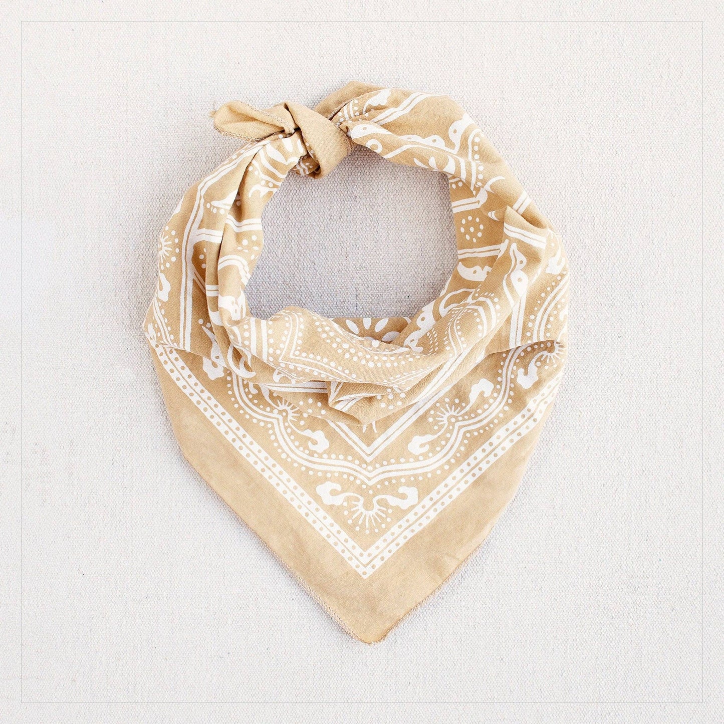 Sand Bandana Western Print