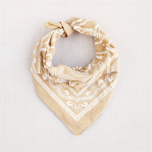 Sand Bandana Western Print