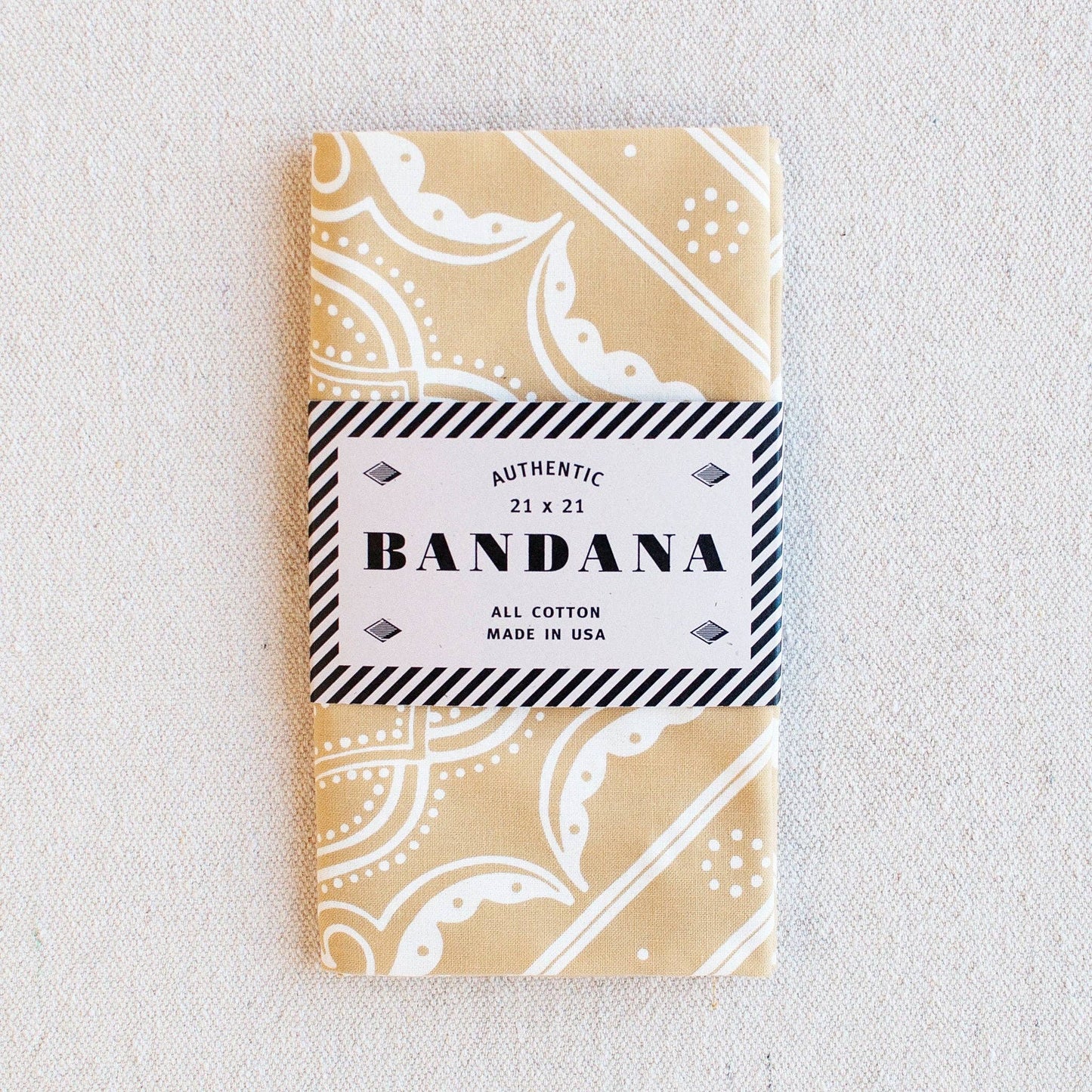 Sand Bandana Western Print