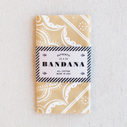 Sand Bandana Western Print
