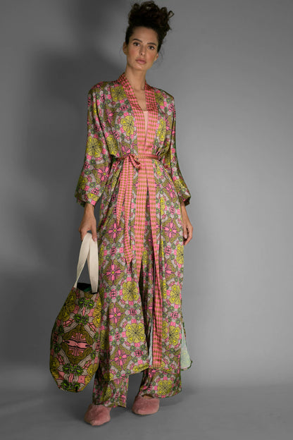 Satin Kimono Robe
