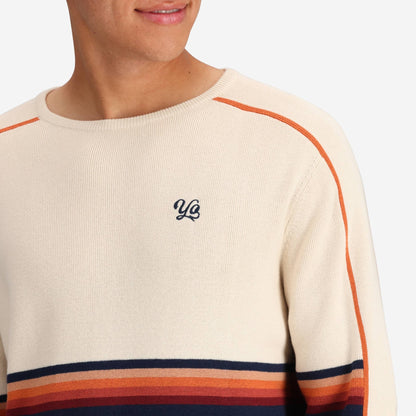 Jackson Knit Men's Sweater - Cream/Black