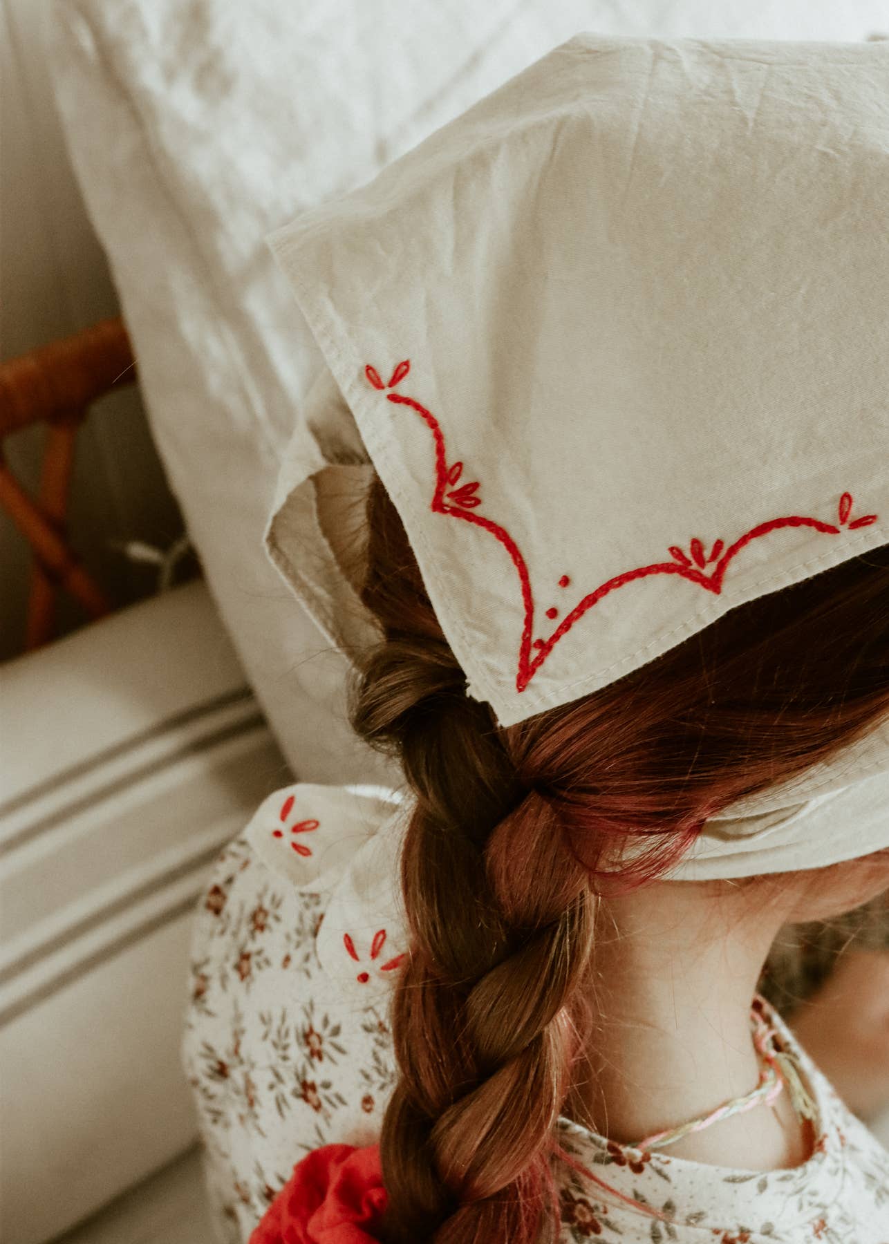 Hand Embroidered Rodeo Bandana