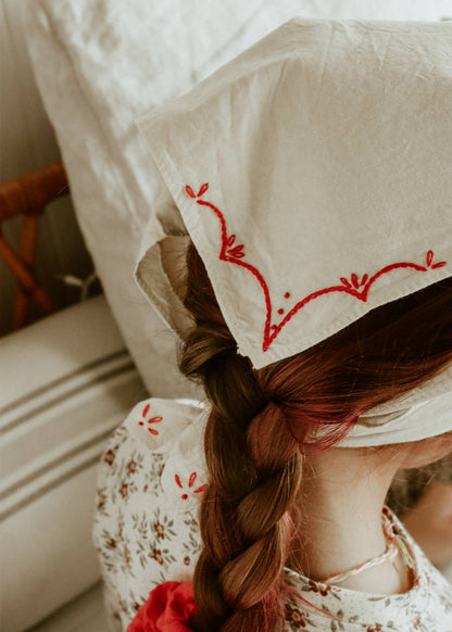 Hand Embroidered Rodeo Bandana