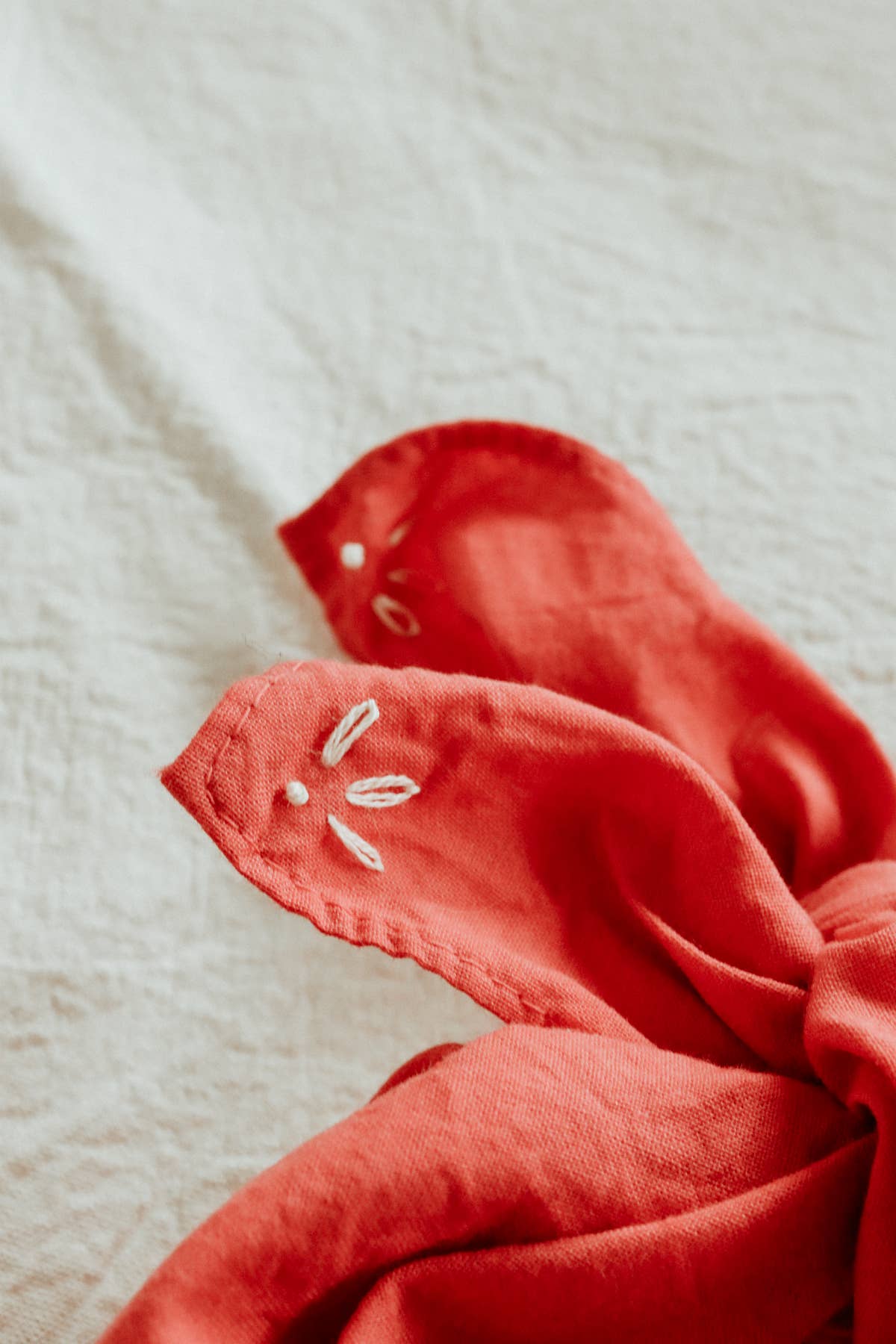Hand Embroidered Rodeo Bandana