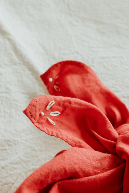 Hand Embroidered Rodeo Bandana