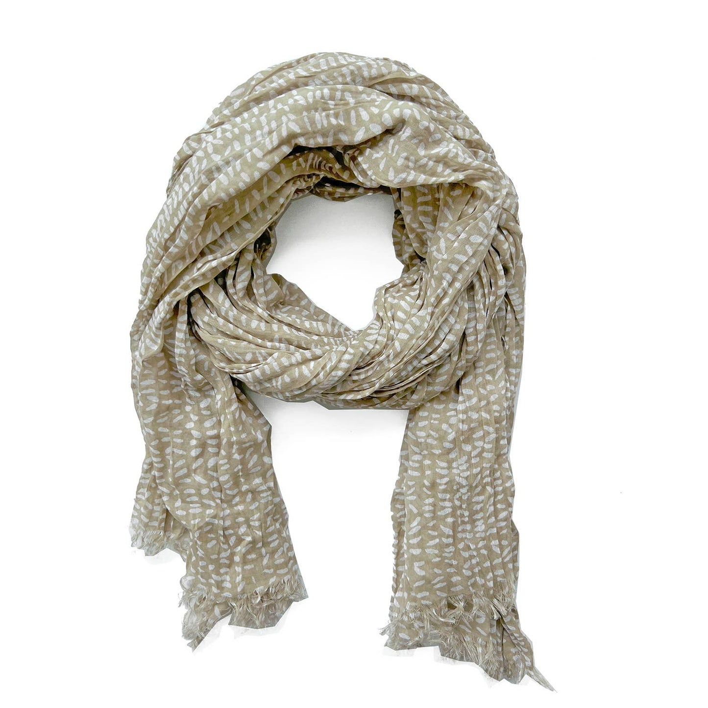 Cotton Scarf: Speck Green/Citrus