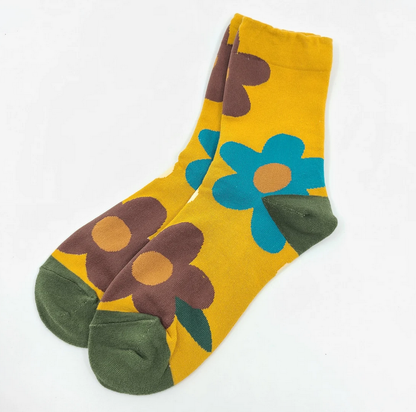 Patterned Floral Design Women's Socks