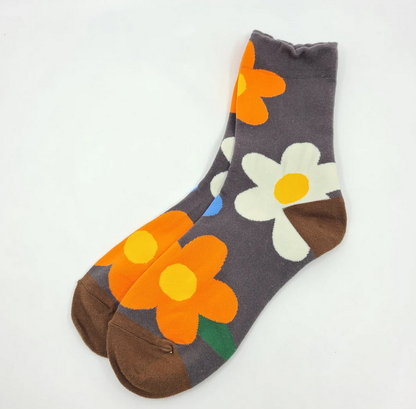 Patterned Floral Design Women's Socks