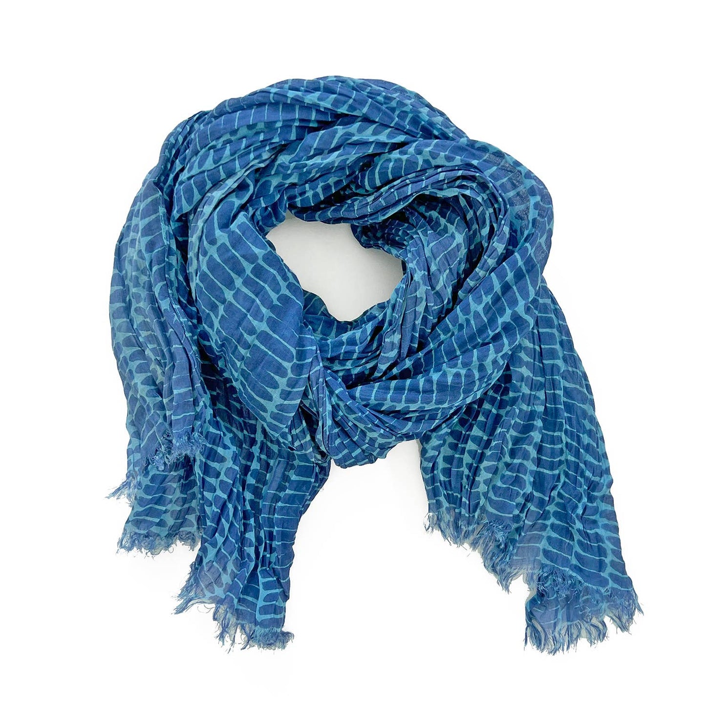 Cotton Scarf: Speck Green/Citrus