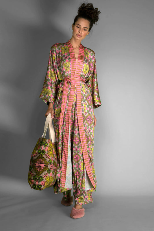Satin Kimono Robe