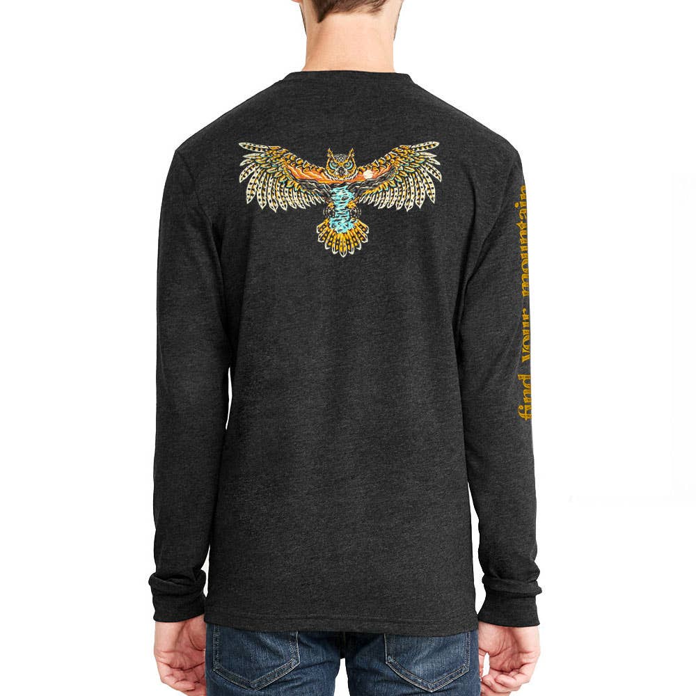 Mountain Owl Long Sleeve T-shirt  - Unisex