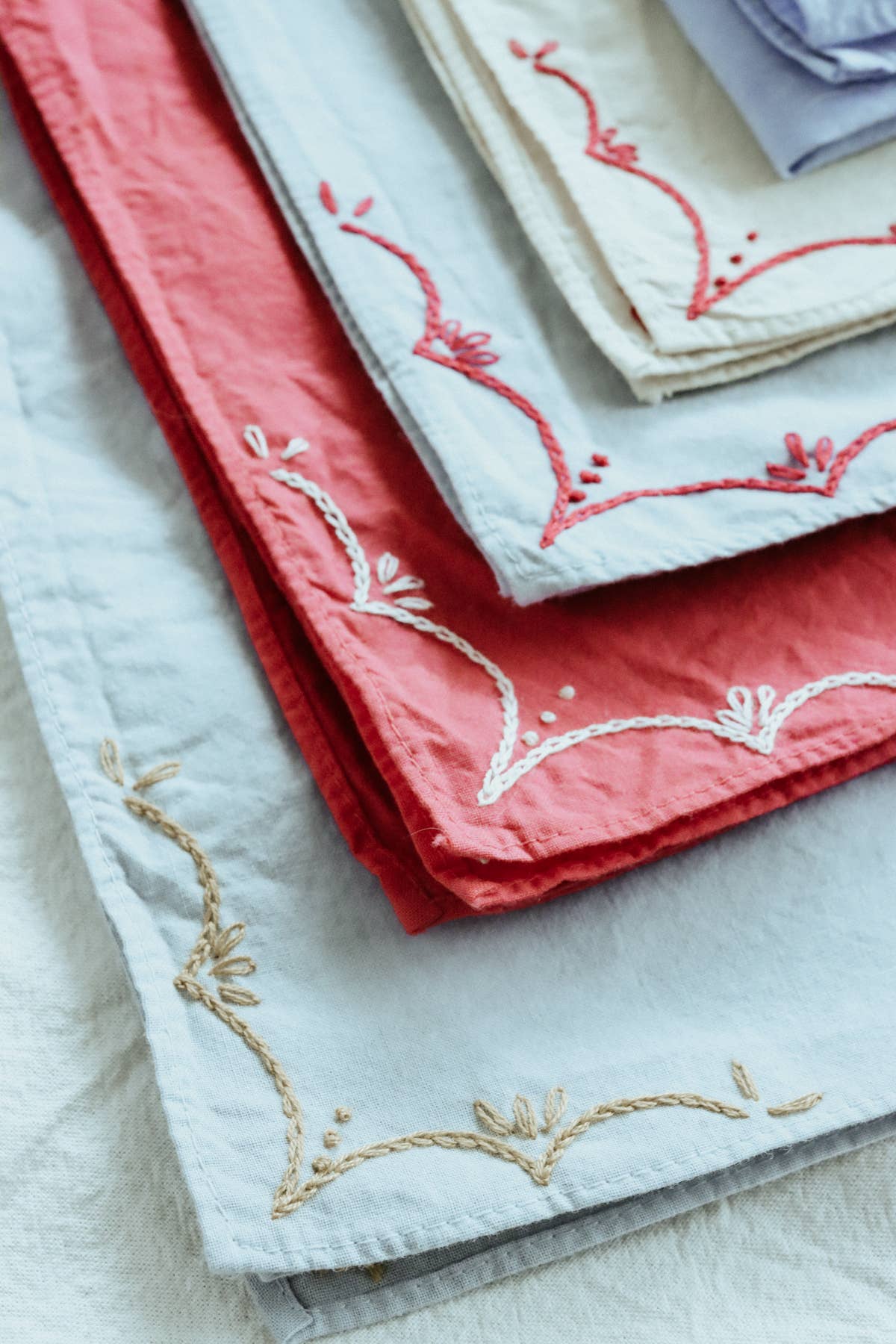 Hand Embroidered Rodeo Bandana