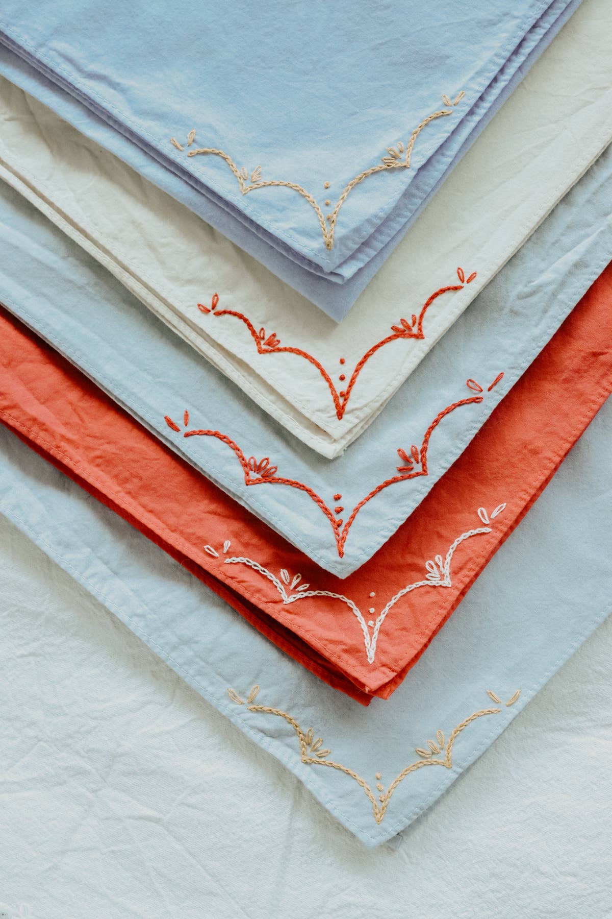 Hand Embroidered Rodeo Bandana