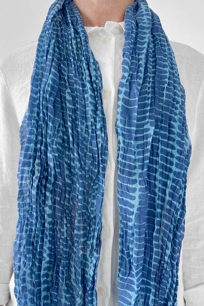 Cotton Scarf: Speck Green/Citrus