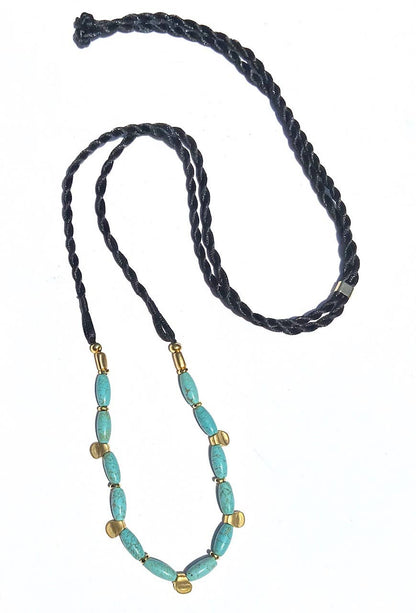 Turquoise Rope Necklace