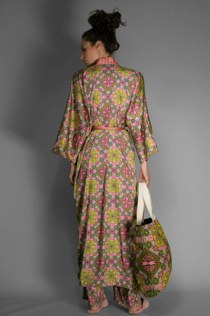 Satin Kimono Robe