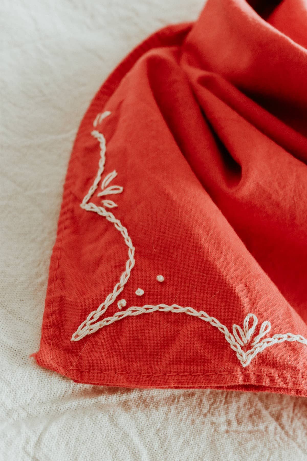 Hand Embroidered Rodeo Bandana