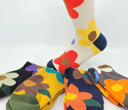 Patterned Floral Design Women's Socks