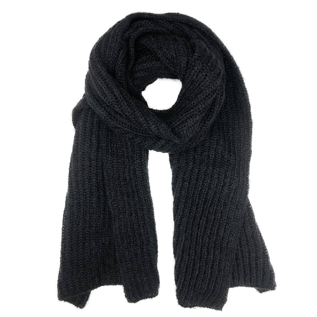 Chunky Snow Knit Alpaca Scarf