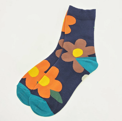 Patterned Floral Design Women's Socks